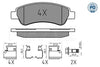 Meyle Brake Pad Set 025 244 6519/PD