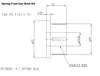 SuperPro Rear Greasable Shackle And Bush Kit Fits Ford