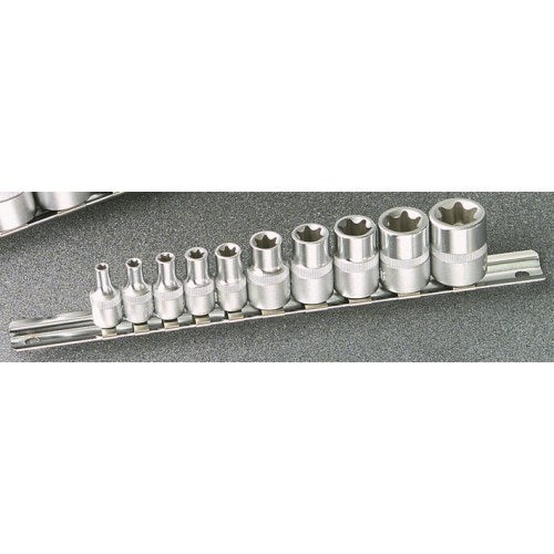 Kincrome E-Torx Socket Set 10Pc 1/4In & 3/8In Square
