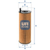 UFI Filters Oil Filter 25.105.00