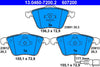 ATE Brake Pad Set Front 13.0460-7200.2