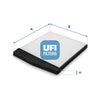 UFI Filters Cabin Air Filter 53.091.00