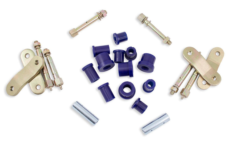 SuperPro Rear Greasable Shackle And Bushing Kit Fits