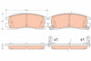 TRW Brake Pad Set GDB4098