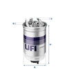 UFI Filters Fuel Filter 24.365.01