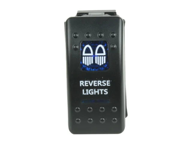 Superior Engineering Rocker Switch Reverse Lights Blue Printed Lens (Each)