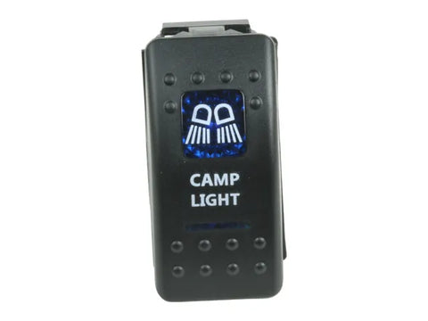 Superior Engineering Rocker Switch Camp Light Blue Printed Lens (Each)