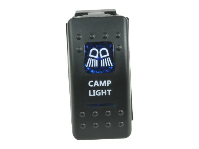 Superior Engineering Rocker Switch Camp Light Blue Printed Lens (Each)
