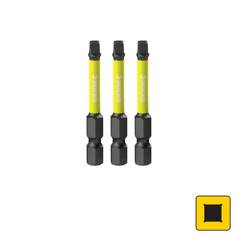 Kincrome Impact Bit Sq#2 50Mm 3Pk K21275