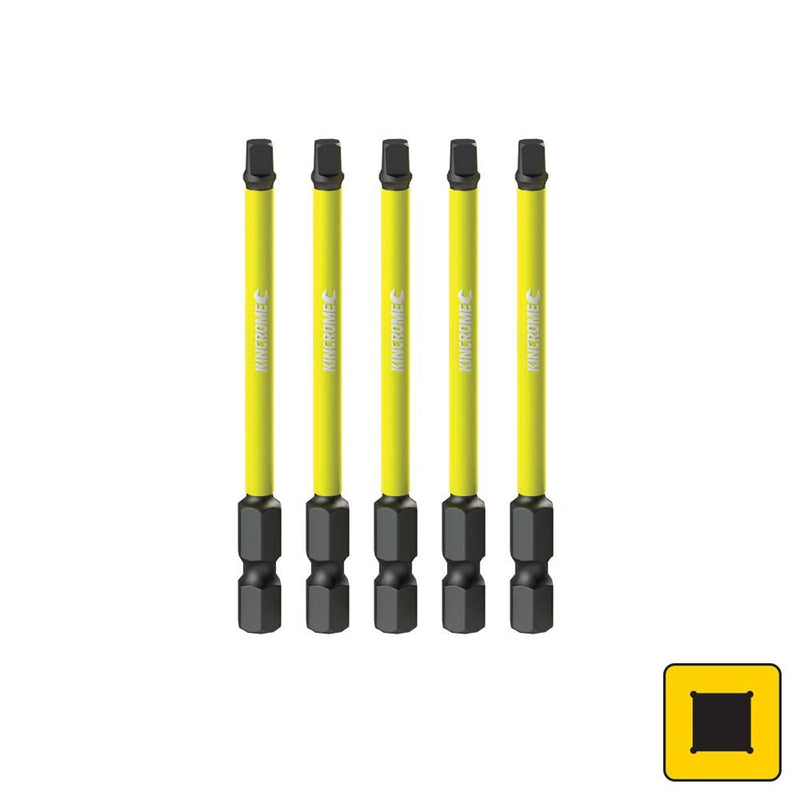 Kincrome Impact Bit Sq#2 75Mm 5Pk K21284
