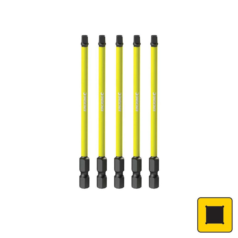 Kincrome Impact Bit Sq#2 100Mm 5Pk K21288