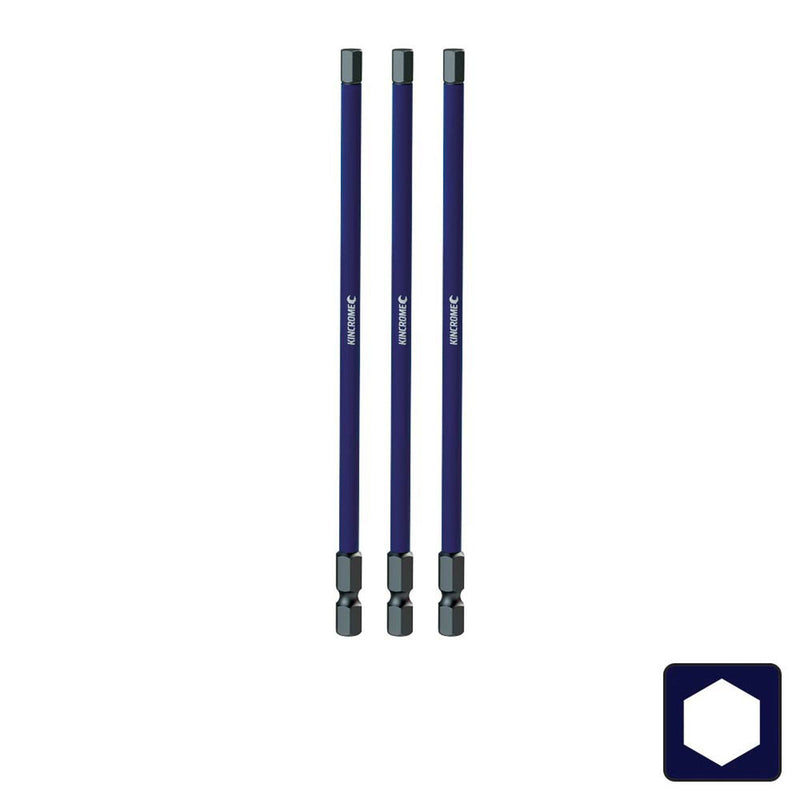 Kincrome Impact Bit Hex 5Mm 150Mm 3Pk K21357