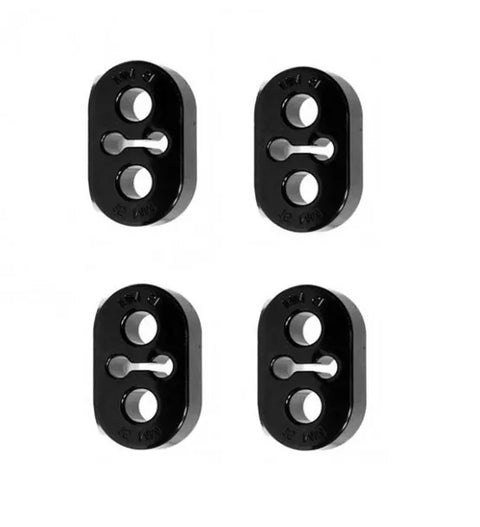 Kartboy Exhaust Hangers - 15mm Black 4 piece Combo (WRX/STi 94-07) — fits Subaru STI 2 Door