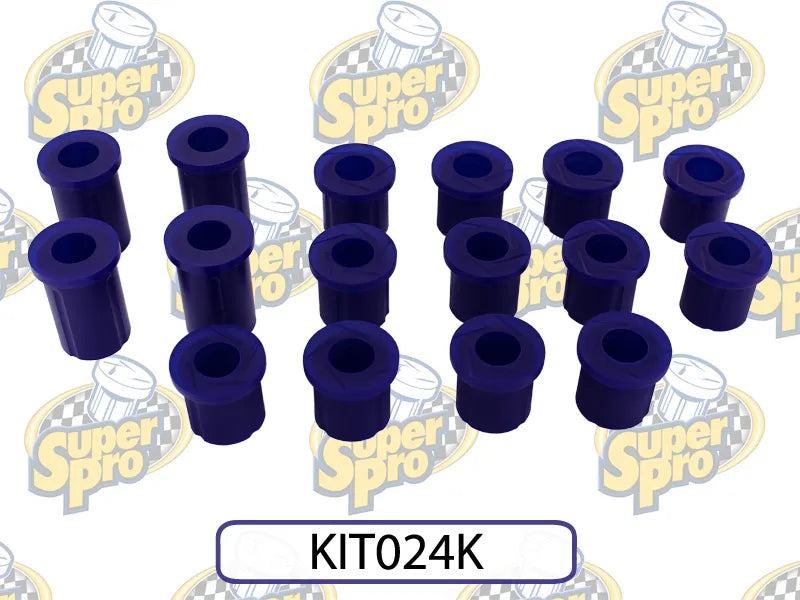 SuperPro Leaf Spring Bush Kit - Front + Rear (Hilux 79-97/4Runner) — fits Toyota Hilux N50 N60 N70 Series
