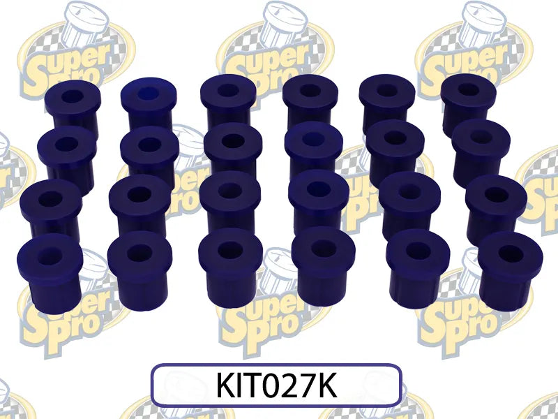 SuperPro Leaf Spring Bush Kit - Front + Rear (Landcruiser 42/43/45/47/60 Series) — fits Toyota Landcruiser