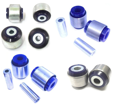 SuperPro Control Arm Upper, Lower, Strut Bar + Lower Shock Bush Repair Kit - Front (Audi A4 B6, B7)