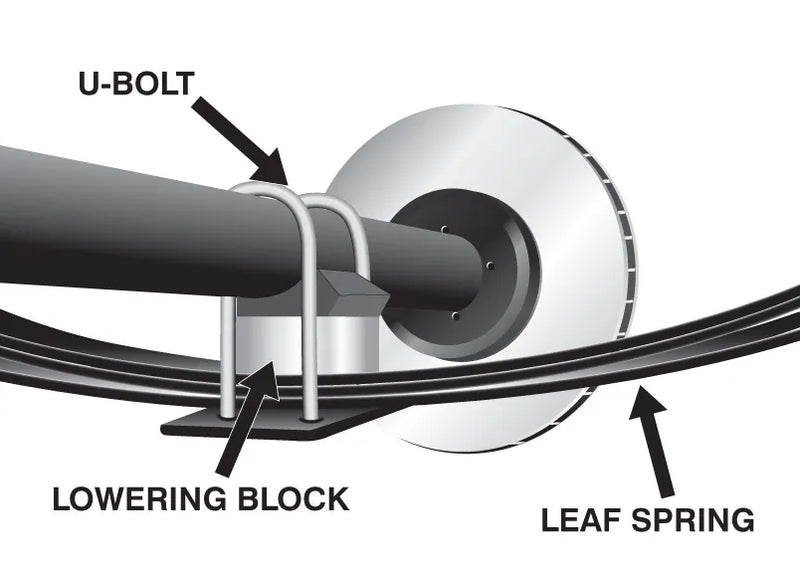 Whiteline Rear Lowering Block Kit 2.5in (Hilux 83-05)