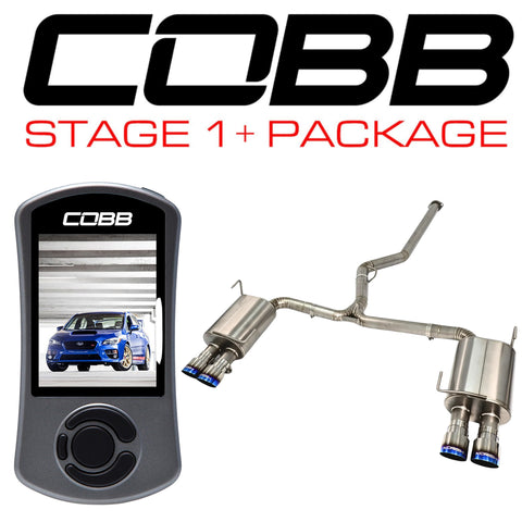 Cobb Tuning Stage 1+ Package with Titanium Catback (WRX/STI 15-21) — fits Subaru STI