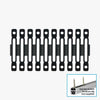 Hardkorr Light Bar Flush Mount Clips - 10PK (image 2)