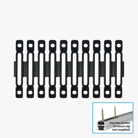 Hardkorr Light Bar Flush Mount Clips - 10PK