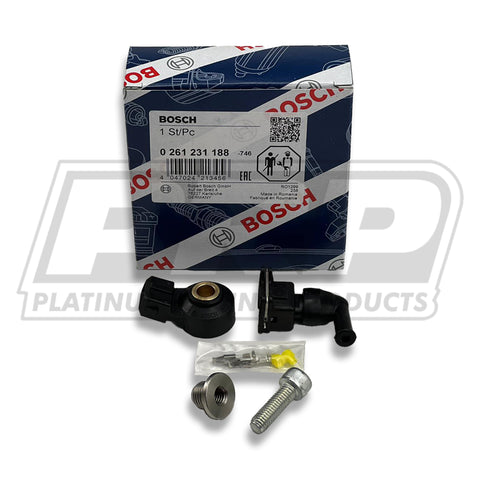 Platinum Racing Products Bosch Motorsport - KS4-P -3 to 25 kHz Knock Sensor Kit to Suit Nissan RB20, RB25, RB30, RD28 Yes - Titanium Hardware / 2x Sensor Kits