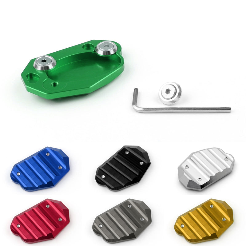 Kawasaki ZX 6R 10R Z1000 ER6N / F Z800 VERSYS Generic Side Stand Kickstand Plate Pad