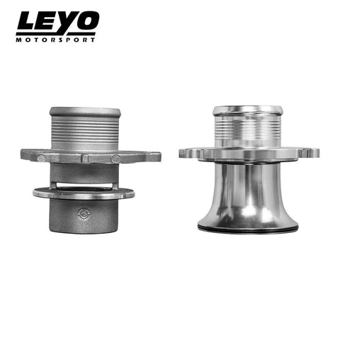 Leyo Motorsport Turbo Muffler Delete (A3 16-20/Golf R MK7/7.5 13-20) - Black — fits Volkswagen Golf Gti