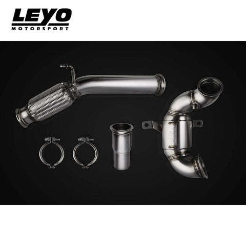Leyo Motorsport Catless Down Pipe T304 (Golf GTI MK7/7.5 13-20) — fits Volkswagen Golf Gti