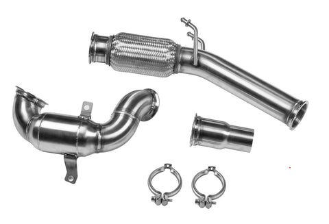 Leyo Motorsport 200 Cell Catted Down Pipe (Golf GTI MK7/7.5 13-20) — fits Volkswagen Golf Gti