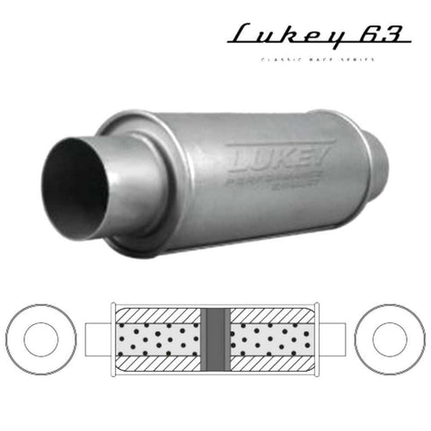 Lukey Muffler Exhaust 3 X 12In Lukey L9213