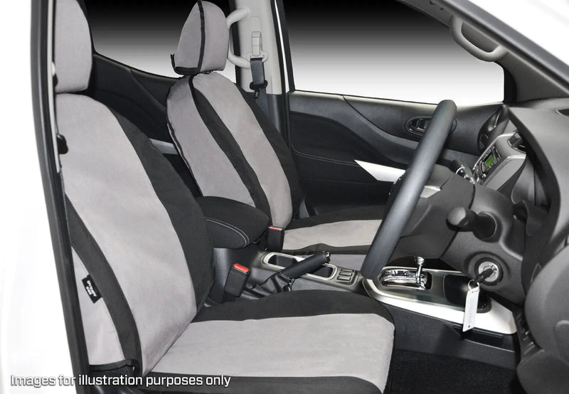 MSA 4x4 Premium Canvas Seat Covers - Front (Landcruiser 76/78/79 Series 12+)