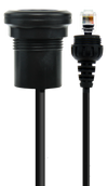 GME IP67 Microphone Extension Lead 2m with Panel Mount – Suit XRS-390C