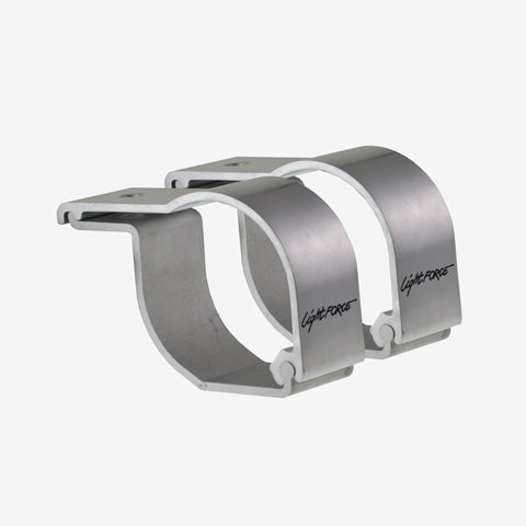 Lightforce Polished Pair of Lightforce Bar Clamps - 69mm and 76mm Diameter Bars