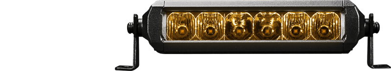 Lightforce 6" Single Row Viper LED Light Bar - Amber 6 x 5W