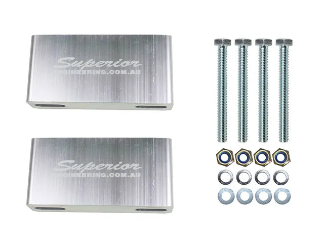 Superior Engineering Billet Series 6061-T6 Alloy Sway Bar Extensions — Toyota LandCruiser 76/78/79/80/105 Series Front 4-5 Inch (100-125mm) Lift