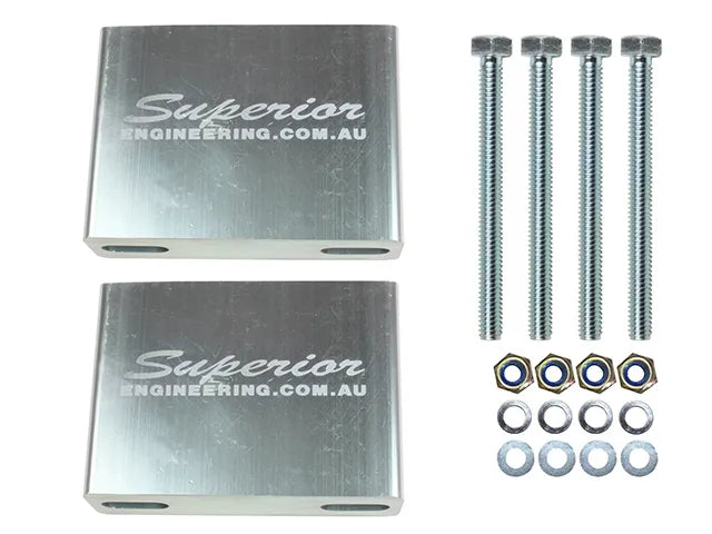 Superior Engineering Billet Series 6061-T6 Alloy Sway Bar Extensions — Toyota LandCruiser 76/78/79/80/105 Series Front 6-7 Inch (150-175mm) Lift