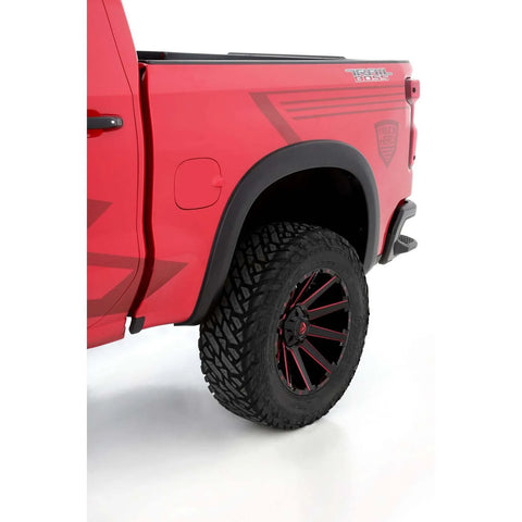 LUND SX-Sport Smooth Elite Series Rear Fender Flares (Silverado 1500 19-21) - Black 2PC