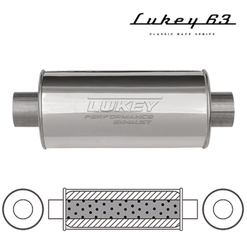 Lukey Muffler-Exhaust Sports LT17787