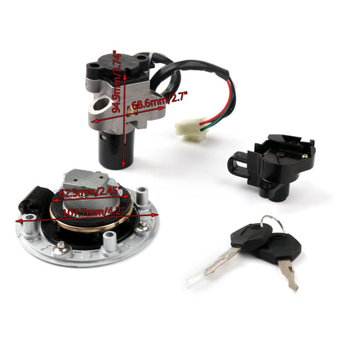 Suzuki GSXR400 GK76A 90-95 RF900 94-99 Ignition Switch Lock Fuel Gas Cap Set