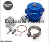 Universal JDM 50Mm V Band Blow Off Valve Bov Qr Typer W/ Weld On Aluminum Flange W/Logo