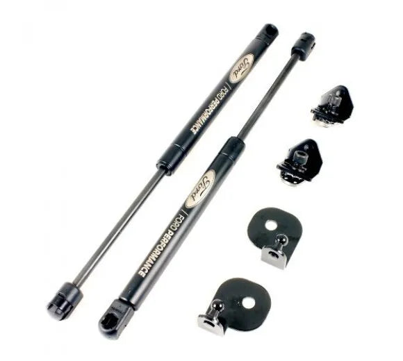 Ford Performance Hood Strut Kit w/ Engraved Logo (Mustang GT/EcoBoost 15+) — fits Ford Mustang Ecoboost