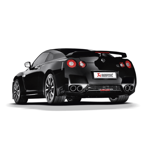 Akrapovic Slip-On Line Titanium without Tail Pipes (GT-R R35 +18) — fits Nissan Skyline R35