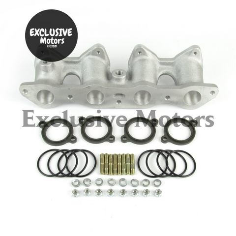 twin DHLA / DCOE short 3.1" - M4242a Ford Fiesta/ Escort Cross flow manifold