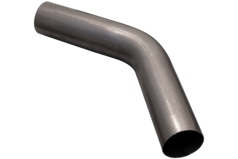 XForce 4in/45 Degree Mandrel Bend - 409 Raw Stainless Steel