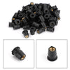 100 Quantity 10-32 M5 Rubber Well Nut Windscreen & Fairing 3/8 Wellnuts - 5mm Generic