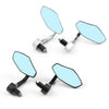 Motorcycle Generic 7/8 1 Aluminum Rear View Side Mirror Handle Bar End