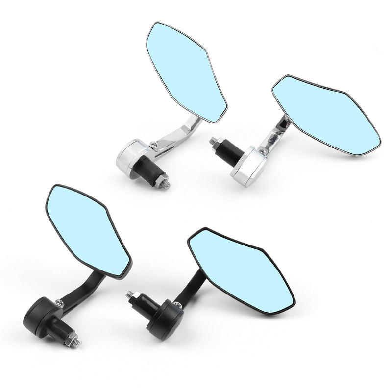 Motorcycle Generic 7/8 1 Aluminum Rear View Side Mirror Handle Bar End