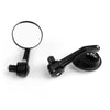 Cafe Racer Generic 1Pair CNC Motorcycle 3 Round Side Mirror 7/8 Handlebar End