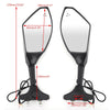 SUZUKI GSXR 600 750 1000 Hayabusa GSF SV Katana TL1000R Black Generic Pair LED Mirrors