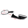 Honda CBR 250 400 NSR 250 VFR RVF 400 1987-1996 Generic Motorcycle Rearview Side Mirrors Left & Right Fit